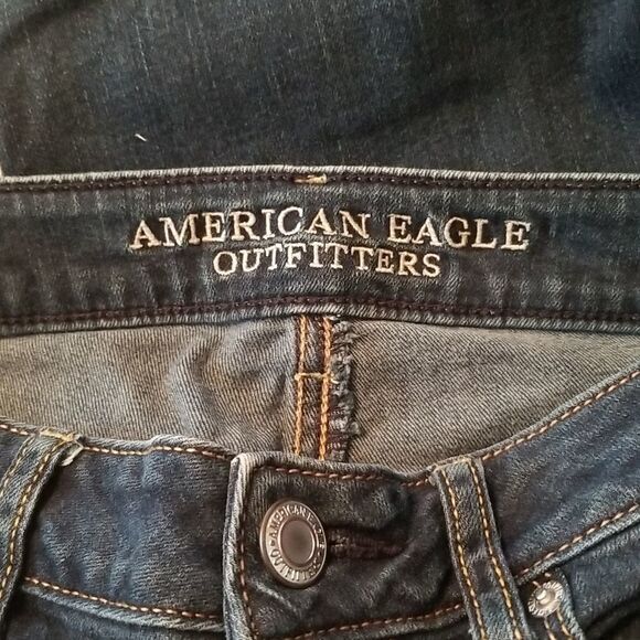 AMERICAN EAGLE Curvy Skinny Jeans SZ 4Short - Picture 6 of 8